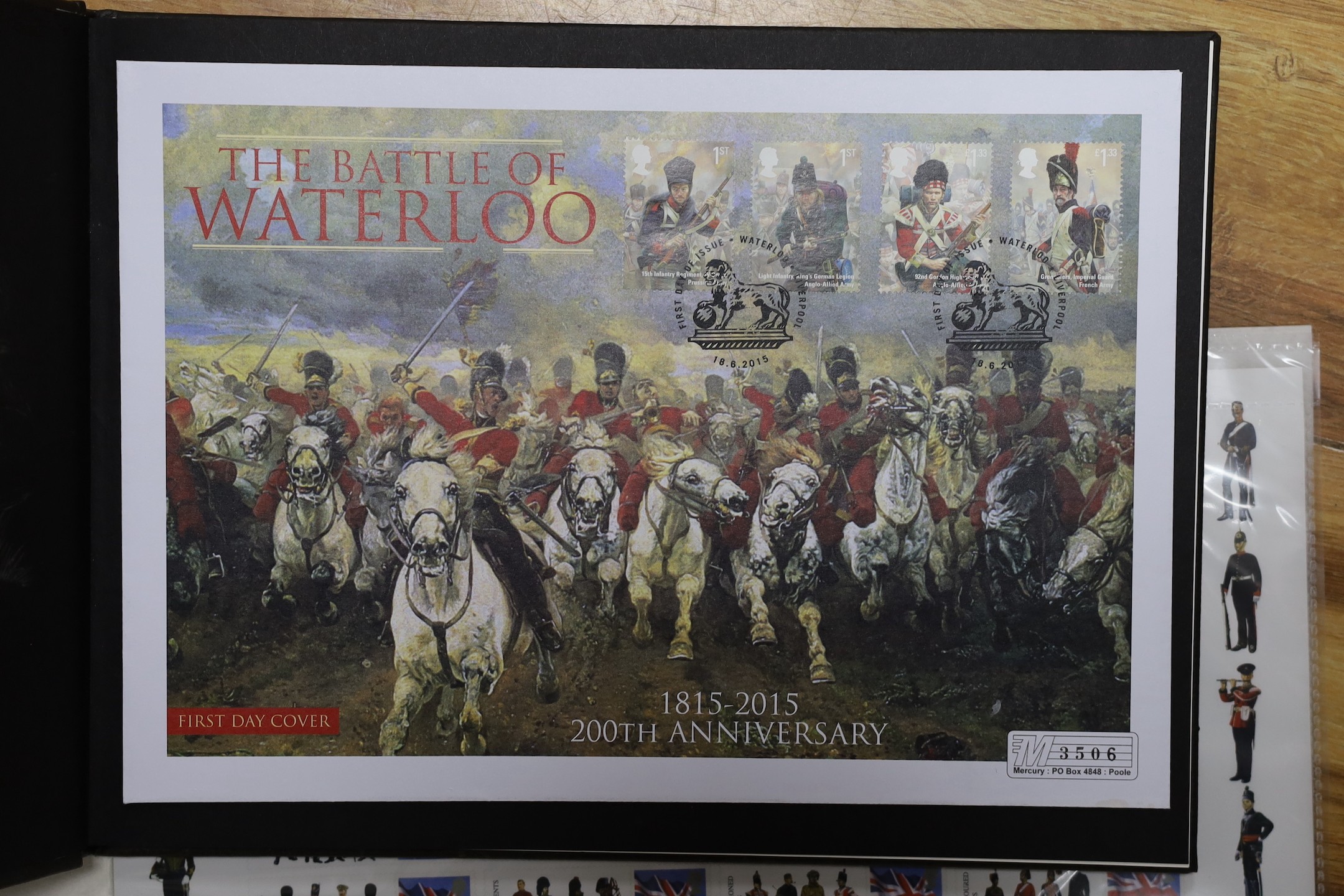 Duke of Wellington and Napoleonic war interest – A group of commemorative medals, coins and first day covers